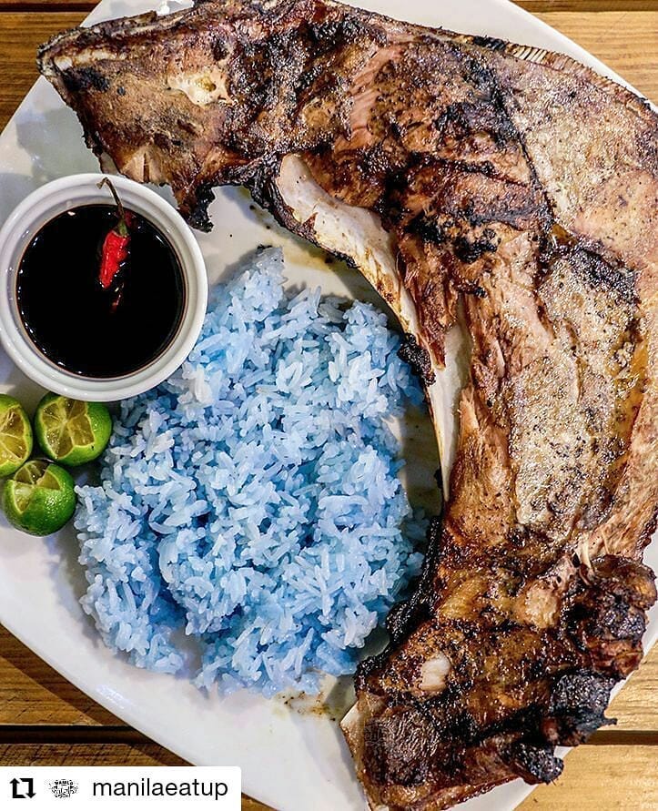 Where to eat in Davao? Balik Bukid Farm and Kitchen to try their grilled tuna jaw and kaning asul