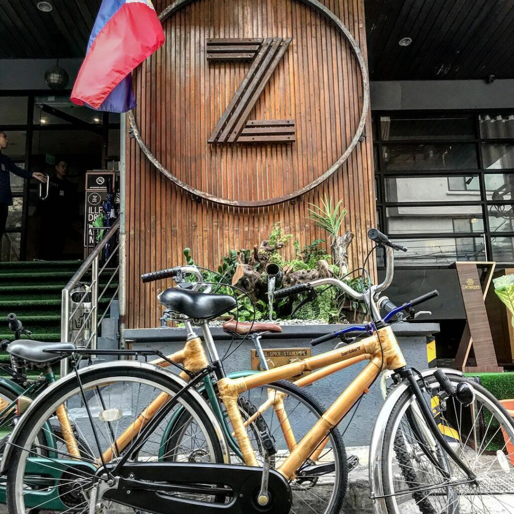 A bamboo bike Poblacion tour tour starts and finishes at Z Hostel and is capped by a round of drinks at their roof deck