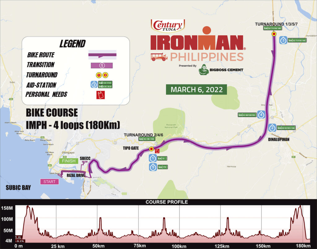 Ironman Philippines bike course