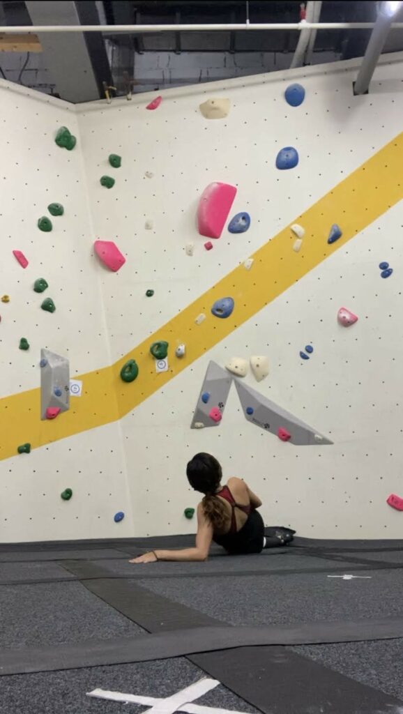 “Committing to the move” is one of her favorite lessons from climbing