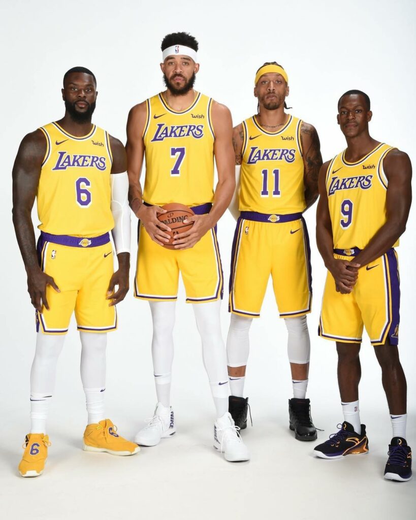 Lance Stephenson, Michael Beasley, and Javale McGee all together wearing the same uniform in one photo