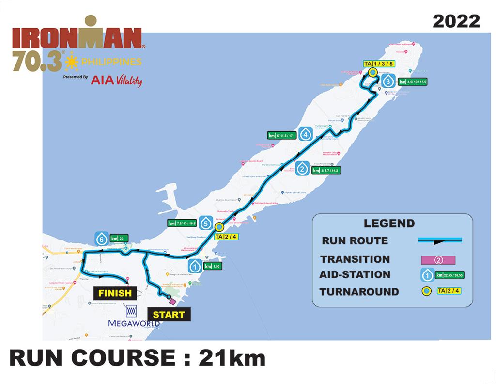 2022 Ironman 70.3 Philippines run course