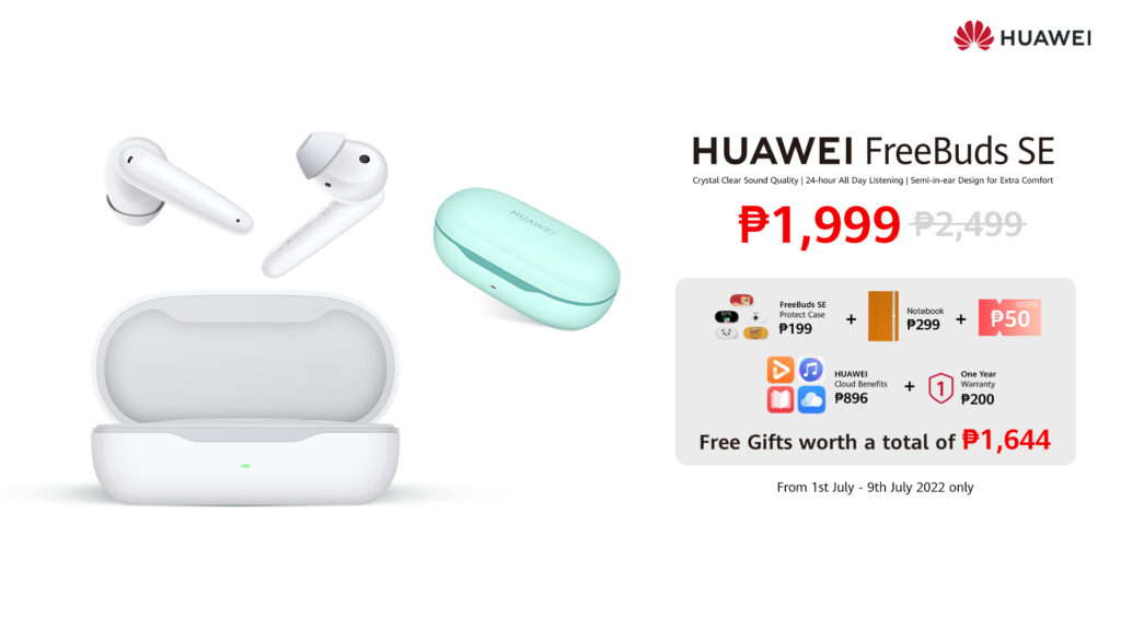 Huawei FreeBuds SE True Wireless Earbuds White