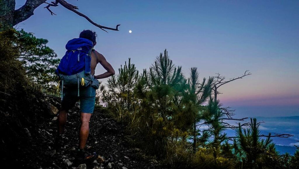 Erwan Heussaff hiking Mt. Ugo