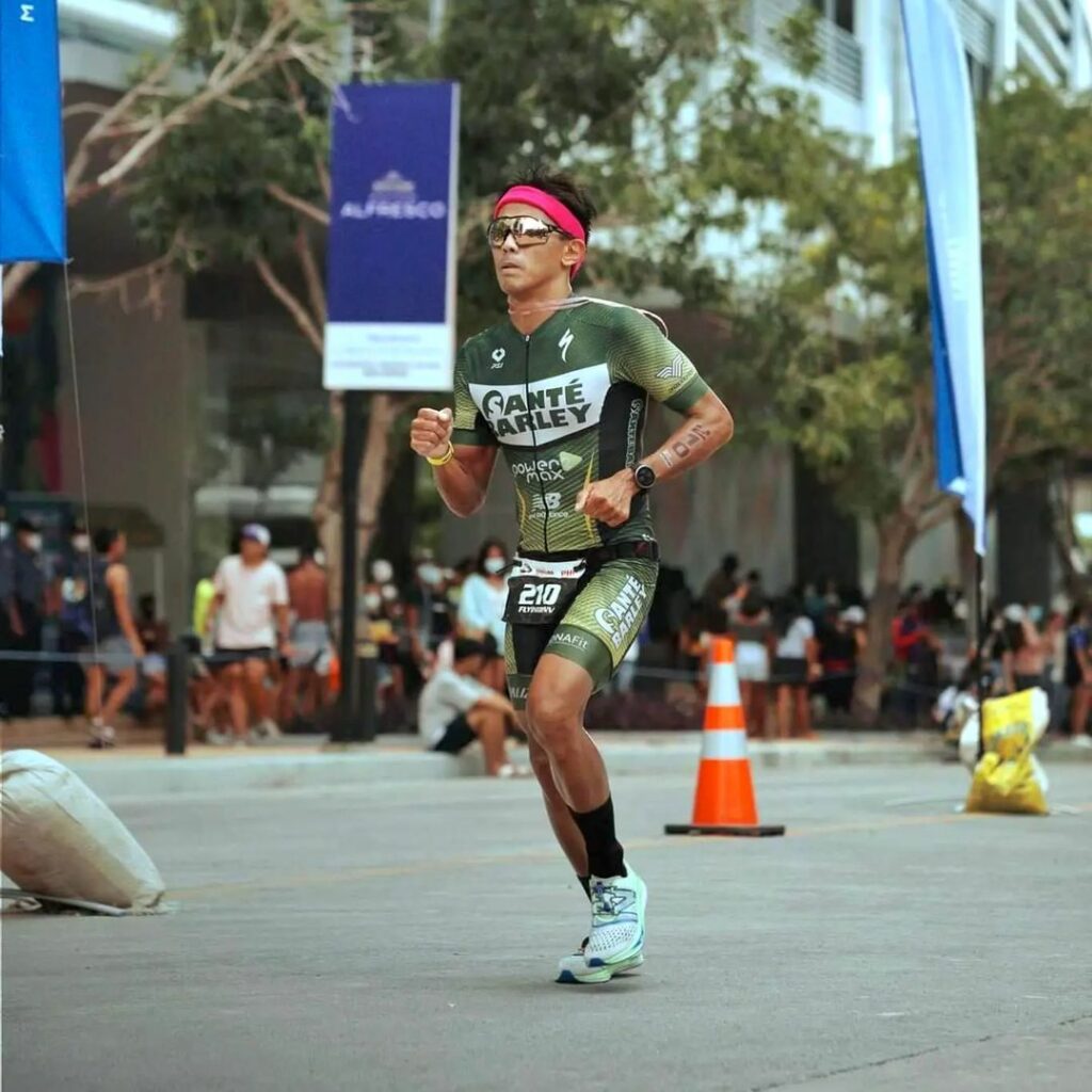 Don Velasco's fitness level from Ironman 70.3 in Cebu "carried over" to his Titan 77.7 performance