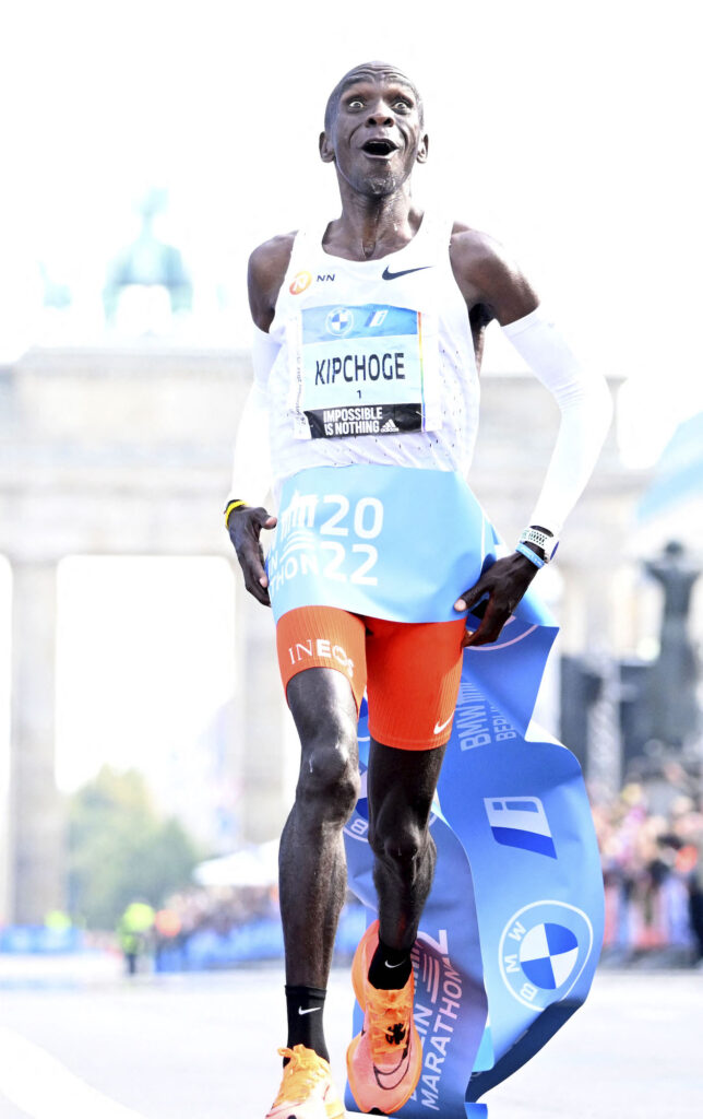 Kipchoge has beaten his own world record by 30 seconds, running 2:01:09 at the Berlin Marathon