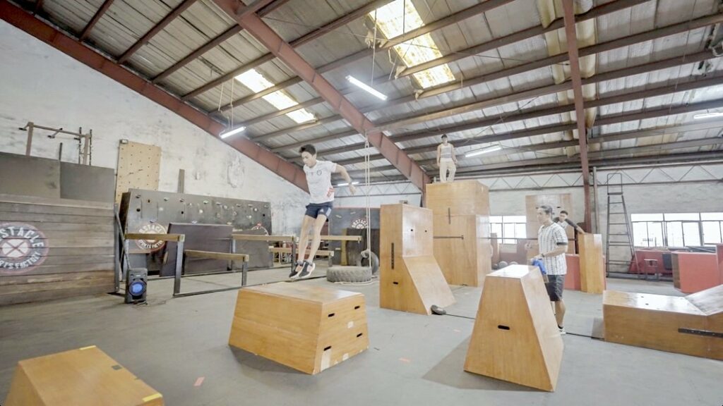 The parkour zone for extreme fitness enthusiasts that lets you harness your moves in jumping over walls and objects